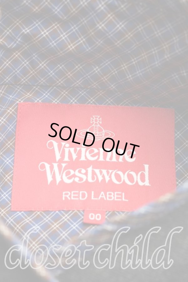 画像3: ヴィヴィアンウエストウッド 中古 / タータンチェックパイピングコート 00(ワンサイズ）) 灰  H-26-01-25-007-co-IN-ZH (3)