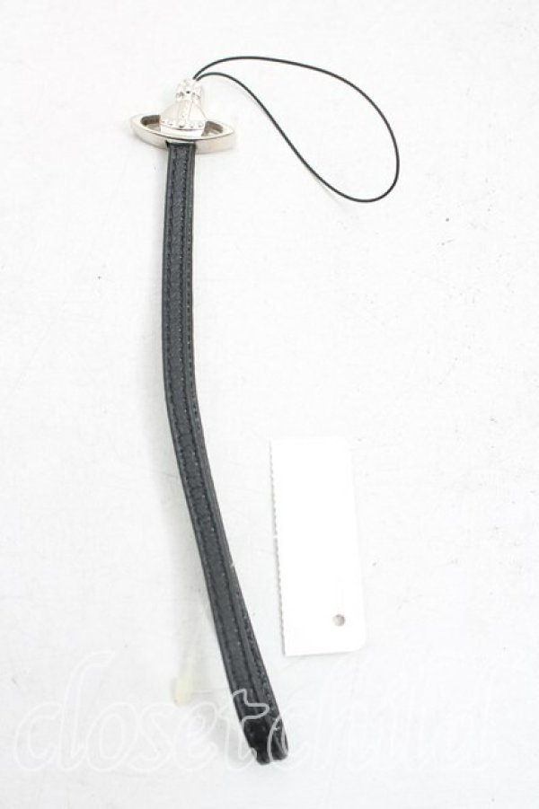 画像2: ヴィヴィアンウエストウッド 中古 / オーブストラップ  黒  H-26-01-25-075-gd-OD-ZH (2)