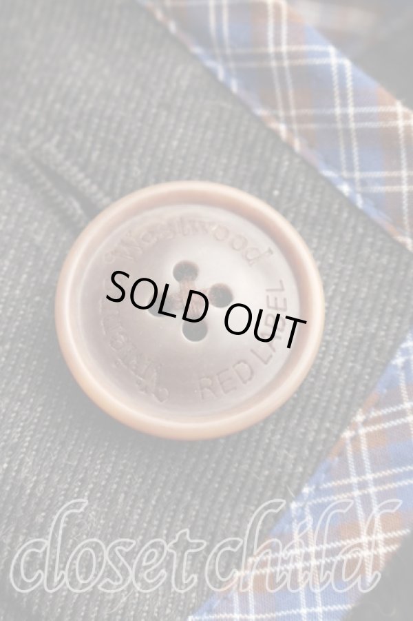 画像6: ヴィヴィアンウエストウッド 中古 / タータンチェックパイピングコート 00(ワンサイズ）) 灰  H-26-01-25-007-co-IN-ZH (6)