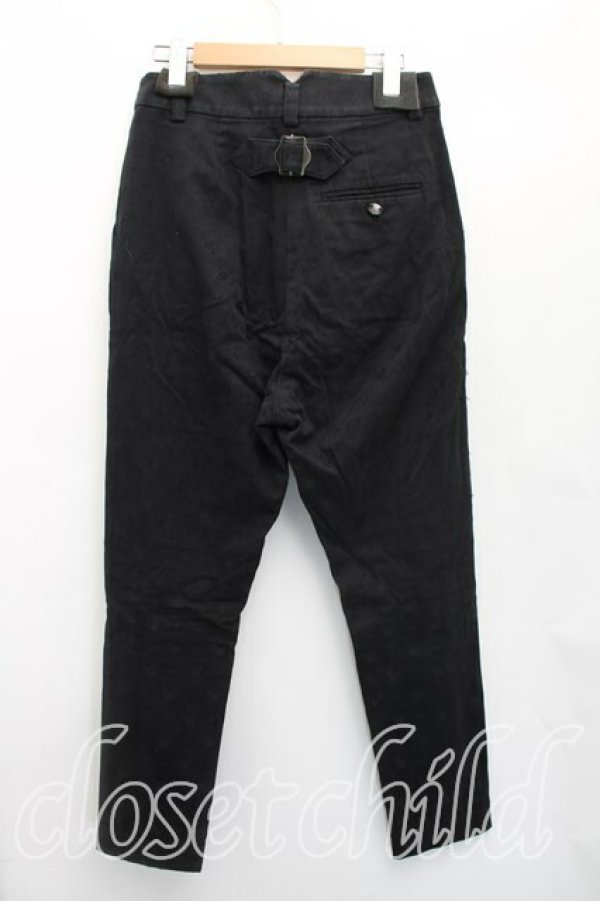 画像2: ヴィヴィアンウエストウッド 中古 / オーブドット刺繍パンツ 1(7号相当) 黒  H-26-01-25-010-pa-IN-ZH (2)