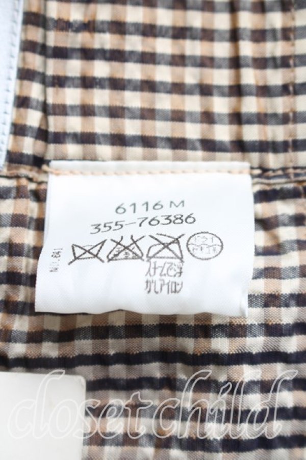 画像4: ヴィヴィアンウエストウッド MAN 中古 / ギンガムチェックシャンタンパンツ L 茶  H-26-01-25-014-pa-IN-ZH (4)