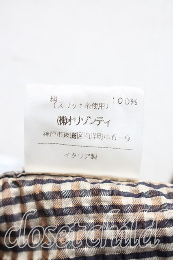 画像5: ヴィヴィアンウエストウッド MAN 中古 / ギンガムチェックシャンタンパンツ L 茶  H-26-01-25-014-pa-IN-ZH (5)