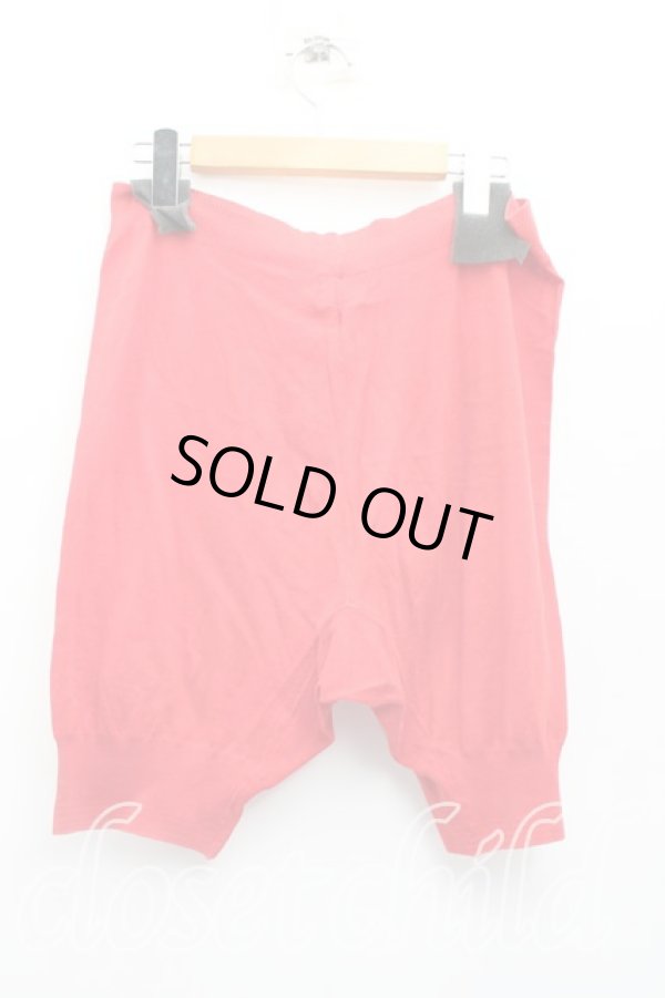 画像2: ヴィヴィアンウエストウッド 中古 / カラーオーブ刺繍ニットパンツ  赤  H-26-01-25-015-pa-IN-ZH (2)