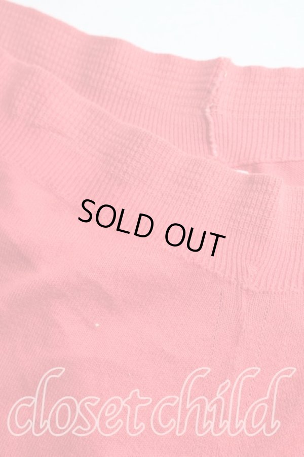 画像5: ヴィヴィアンウエストウッド 中古 / カラーオーブ刺繍ニットパンツ  赤  H-26-01-25-015-pa-IN-ZH (5)