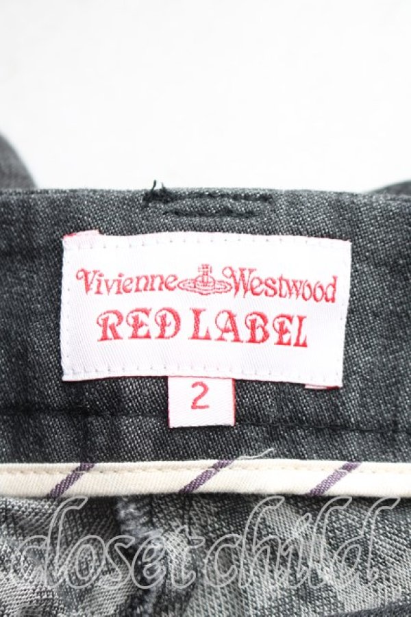 画像3: ヴィヴィアンウエストウッド 中古 / デニムキュロットスカート 2（9号相当） 灰  H-26-01-25-017-pa-OD-ZH (3)
