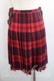 画像2: ヴィヴィアンウエストウッド 中古 / タータンチェックキルトスカート 1(7号相当) 赤  H-26-02-01-019-sk-IN-ZH (2)