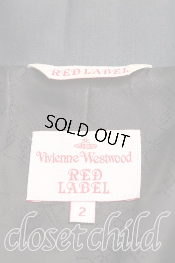 画像5: ヴィヴィアンウエストウッド 中古 / ストライプラブジャケット&ライディングスカートセットアップ 2(9号相当) 灰  H-26-02-01-023-su-IN-ZH (5)