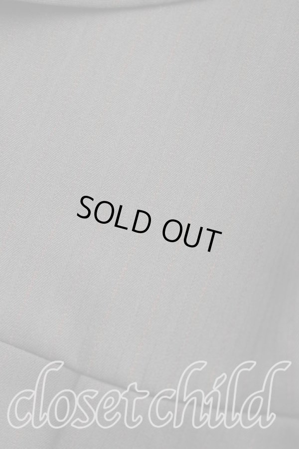 画像8: ヴィヴィアンウエストウッド 中古 / ストライプラブジャケット&ライディングスカートセットアップ 2(9号相当) 灰  H-26-02-01-023-su-IN-ZH (8)