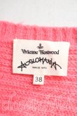 画像3: ANGLOMANIA 中古 / カットラスラウンドニット 38（M相当） ピンクｘ赤  H-26-02-01-028-to-OD-ZH (3)