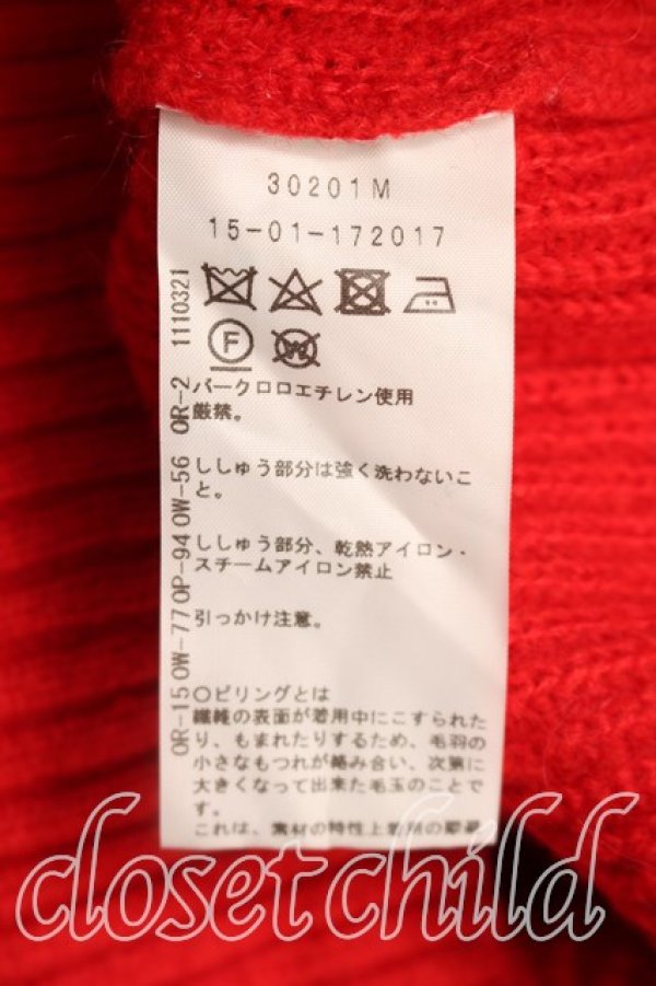 画像4: ANGLOMANIA 中古 / カットラスラウンドニット 38（M相当） ピンクｘ赤  H-26-02-01-028-to-OD-ZH (4)