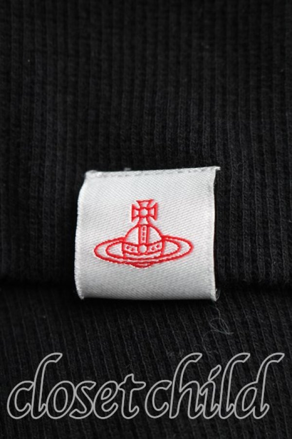 画像6: ヴィヴィアンウエストウッド 中古 / カプセルコレクション　レオパードプルオーバー 00（ワンサイズ） 黒  H-26-02-01-029-to-OD-ZH (6)