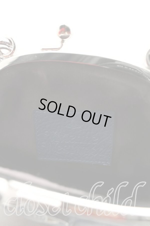 画像4: ヴィヴィアンウエストウッド 中古 / クロコガマ口ショルダーバッグ  青  H-26-02-01-039-ba-OD-ZH (4)