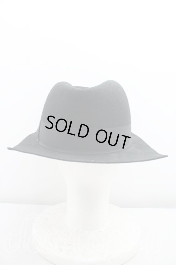 画像3: ヴィヴィアンウエストウッド MAN 中古 / スクエアプリムハット  黒  H-26-02-01-042-ha-OD-ZH (3)