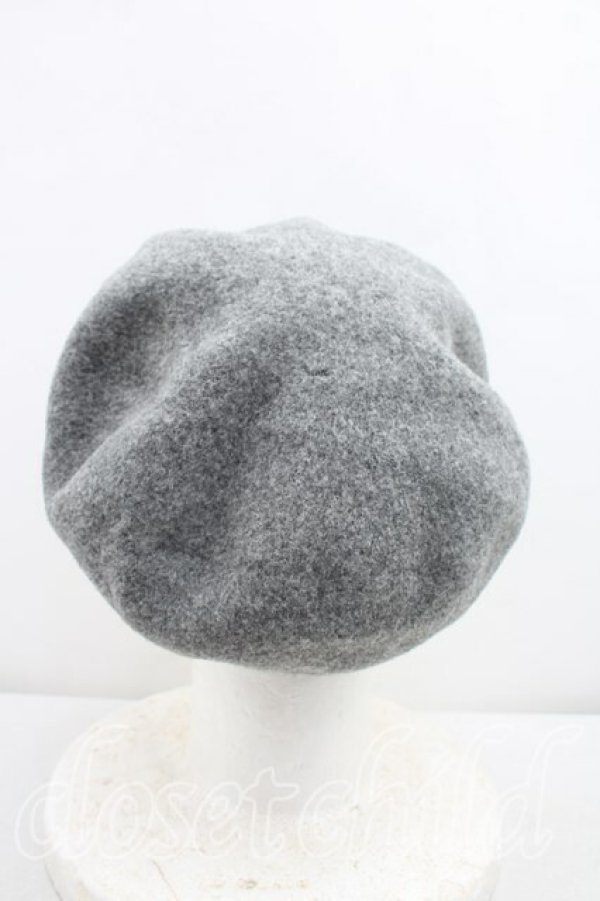 画像3: ヴィヴィアンウエストウッド 中古 / グラフティオーブ刺繍ベレー  灰  H-26-02-01-043-ha-OD-ZH (3)