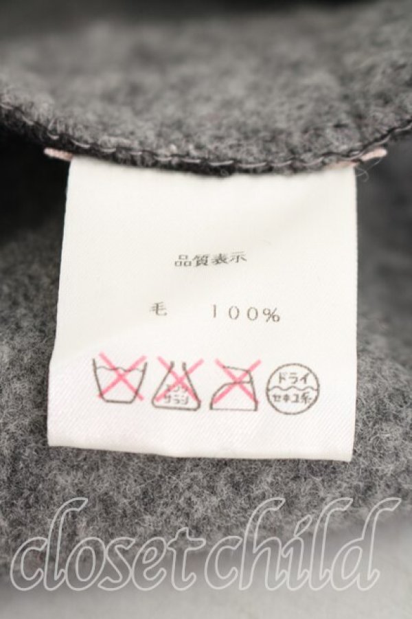 画像5: ヴィヴィアンウエストウッド 中古 / グラフティオーブ刺繍ベレー  灰  H-26-02-01-043-ha-OD-ZH (5)