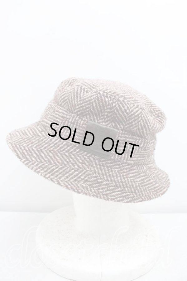 画像2: ヴィヴィアンウエストウッド 中古 / ツイードハット  茶  H-26-02-01-044-ha-OD-ZH (2)