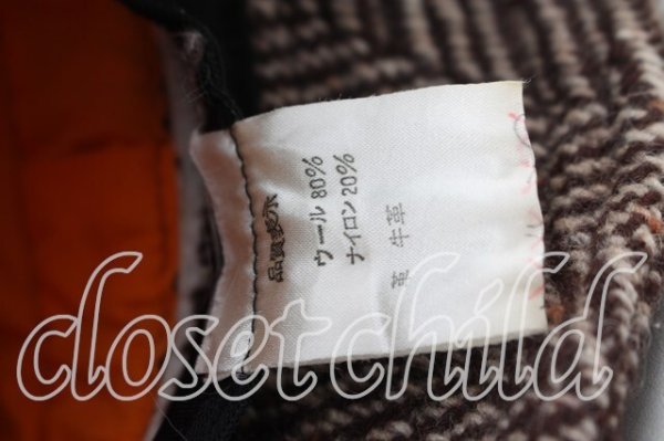 画像5: ヴィヴィアンウエストウッド 中古 / ツイードハット  茶  H-26-02-01-044-ha-OD-ZH (5)