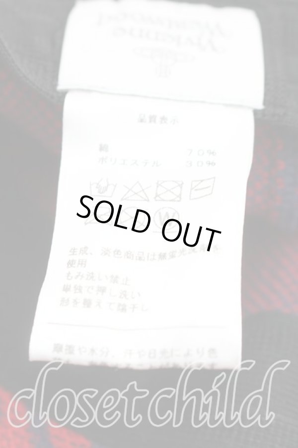 画像5: ヴィヴィアンウエストウッド 中古 / サーモバケットハット  赤ｘ紺  H-26-02-01-045-ha-OD-ZH (5)