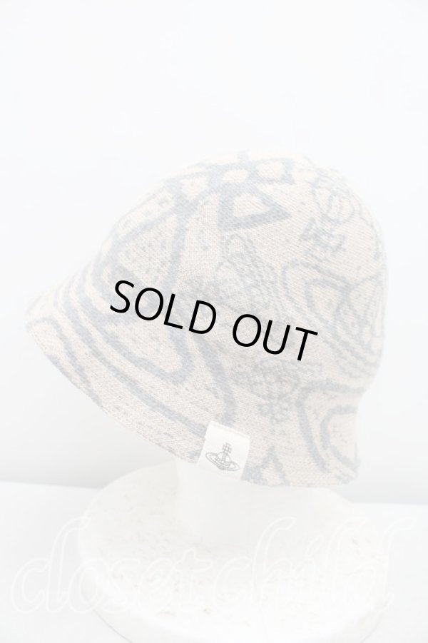 画像2: ヴィヴィアンウエストウッド 中古 / サーモバケットハット  ベージュ  H-26-02-01-046-ha-OD-ZH (2)