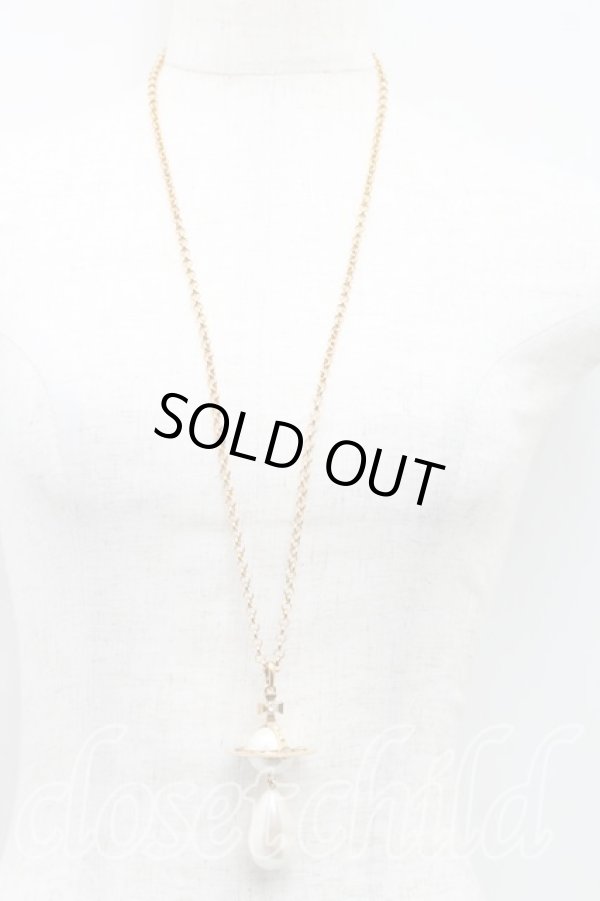 画像6: ヴィヴィアンウエストウッド 中古 / GIANT PEARL DROP ネックレス  ゴールド  H-26-02-01-050-nl-OD-ZH (6)