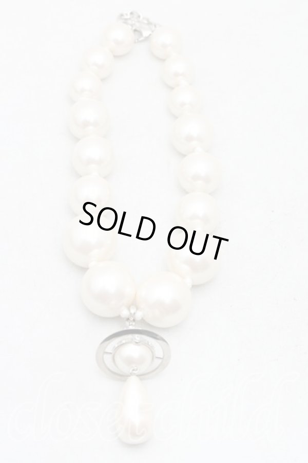 画像4: ヴィヴィアンウエストウッド 中古 / ジャイアントパールネックレス  シルバー  H-26-02-01-051-nl-OD-ZH (4)