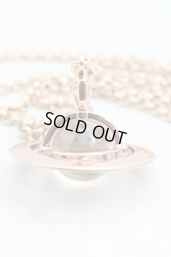 画像2: ヴィヴィアンウエストウッド 中古 / スモールオーブネックレス  ピンクゴールド  H-26-02-01-052-nl-OD-ZH (2)