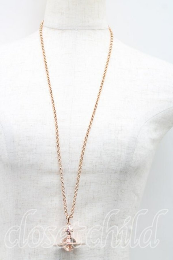 画像6: ヴィヴィアンウエストウッド 中古 / スモールオーブネックレス  ピンクゴールド  H-26-02-01-052-nl-OD-ZH (6)