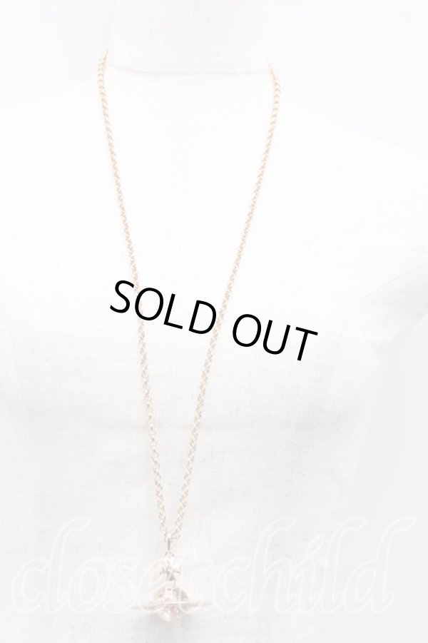 画像6: ヴィヴィアンウエストウッド 中古 / スモールオーブネックレス  ピンクゴールド  H-26-02-01-052-nl-OD-ZH (6)