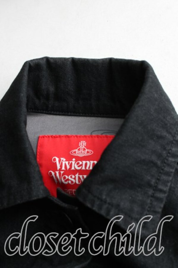 画像6: ヴィヴィアンウエストウッド 中古 / オーガニックデニムGジャン 01（S相当） 黒  H-26-02-01-005-jc-OD-ZH (6)