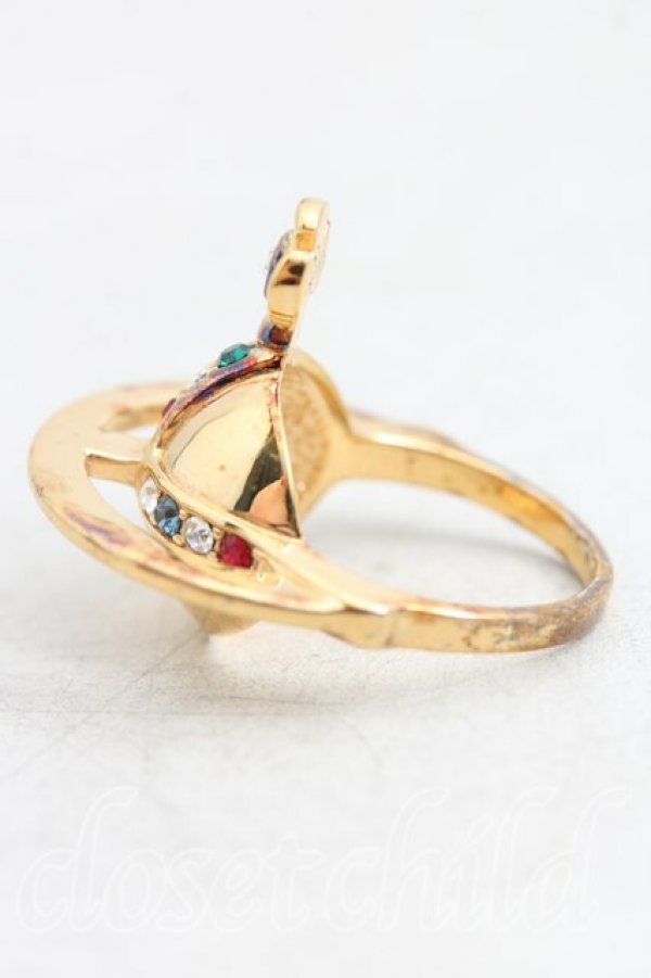 画像2: ヴィヴィアンウエストウッド 中古 / ソリッドオーブリング S(12号相当） ゴールド  H-26-02-01-055-rg-OD-ZH (2)