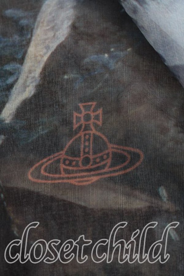 画像5: ヴィヴィアンウエストウッド 中古 / BOUCHER PIANISストール  赤  H-26-02-01-060-gd-OD-ZH (5)