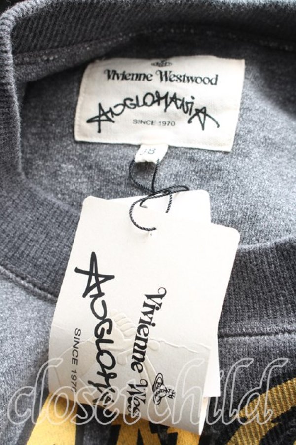 画像3: ANGLOMANIA 中古 / ロゴptスウェットワンピース 38（M相当） 灰  H-26-02-01-006-op-OD-ZH (3)