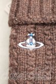 画像2: ヴィヴィアンウエストウッド 中古 / オーブ刺繍手袋  茶  H-26-02-01-079-gd-OD-ZH (2)