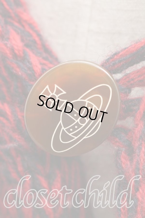 画像3: ヴィヴィアンウエストウッド 中古 / ケーブルニットストール  赤  H-26-02-01-080-gd-OD-ZH (3)