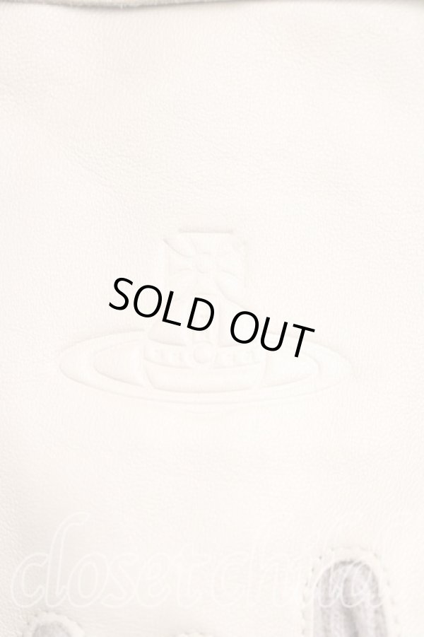 画像2: ヴィヴィアンウエストウッド 中古 / オーブ型押シ手袋  ベージュ  H-26-02-01-086-gd-OD-ZH (2)