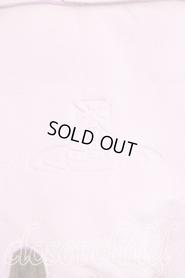 画像2: ヴィヴィアンウエストウッド 中古 / オーブ型押シ手袋  ピンク  H-26-02-01-087-gd-OD-ZH (2)