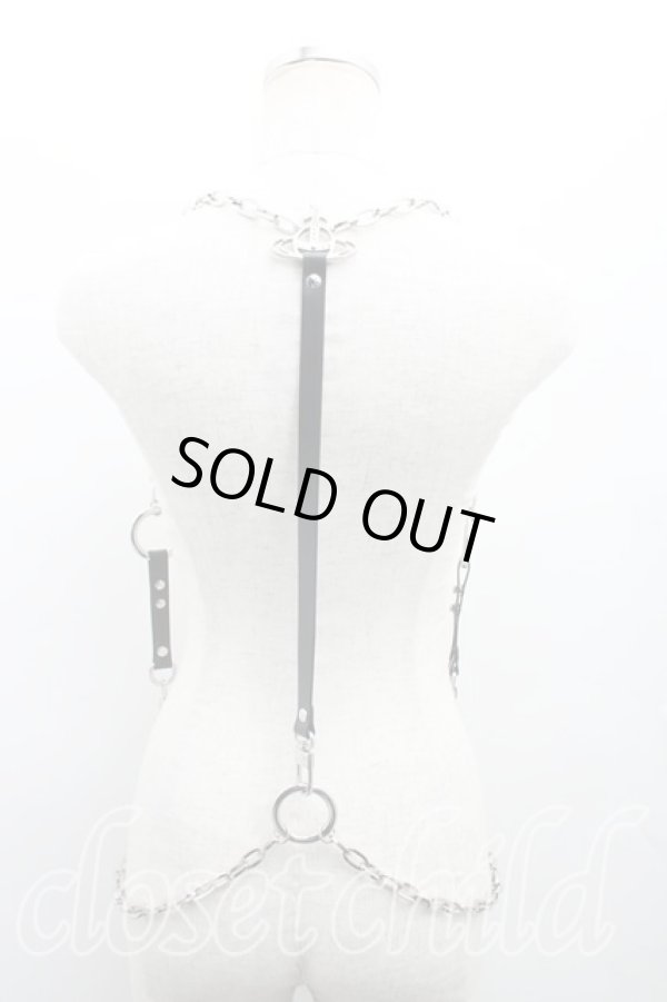 画像2: ヴィヴィアンウエストウッド 中古 / オーブチェーンハーネス L 黒  H-26-02-01-100-gd-OD-ZH (2)