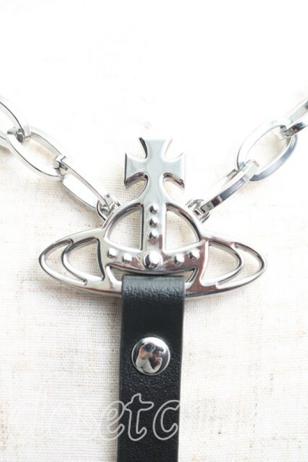 画像3: ヴィヴィアンウエストウッド 中古 / オーブチェーンハーネス L 黒  H-26-02-01-100-gd-OD-ZH (3)