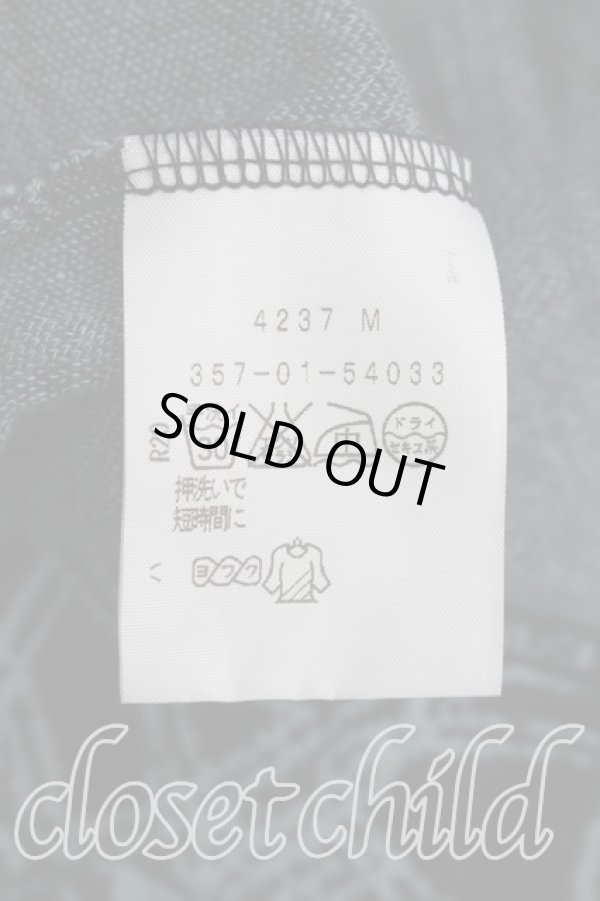 画像4: ヴィヴィアンウエストウッド 中古 / オーブ総柄パイル地ワンピース 1(7号相当) 黒×水色  H-26-02-01-008-op-IN-ZH (4)