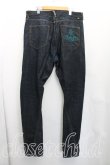 画像2: ヴィヴィアンウエストウッド Anglomania and Lee 中古 / アシンメトリカルジーン W32 インディゴ  H-26-02-01-013-pa-OD-ZH (2)