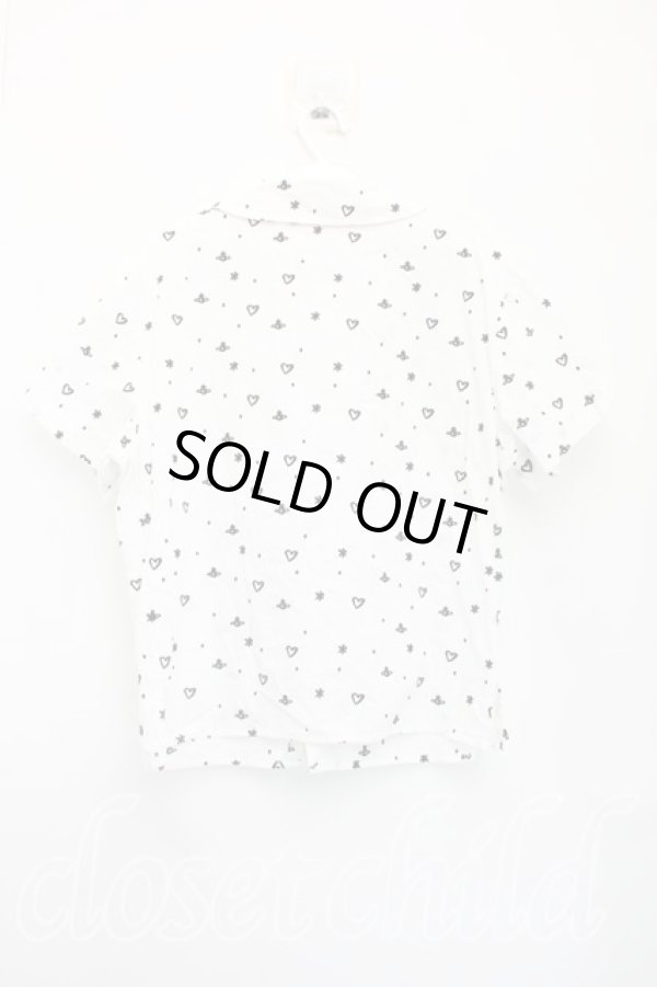 画像2: ヴィヴィアンウエストウッド 中古 / アスタリスクORBシャツ 00（ワンサイズ） 白  H-26-02-01-016-bl-OD-ZH (2)