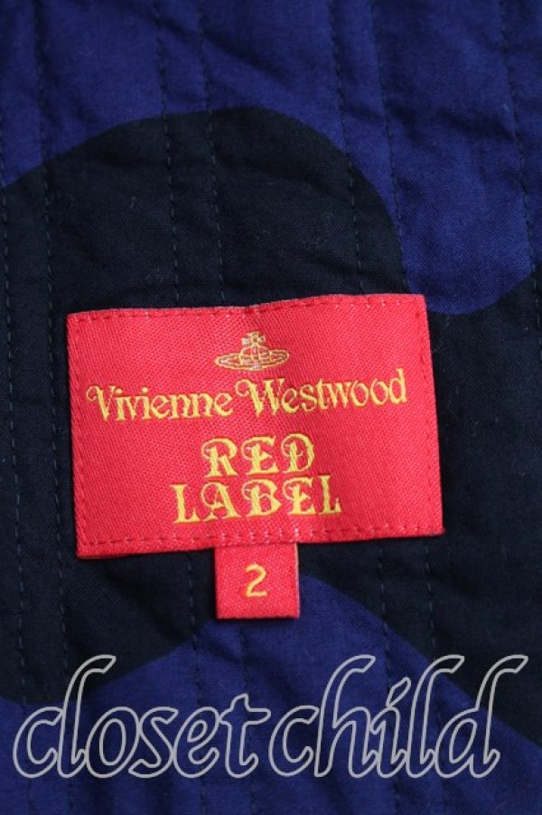 画像3: ヴィヴィアンウエストウッド 中古 / 総柄ベッティーナジャケット 2（9号相当） 紺  H-26-02-01-002-jc-OD-ZH (3)