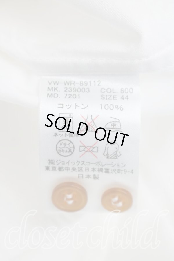 画像4: ヴィヴィアンウエストウッド MAN 中古 / オーブ刺繍クレリックシャツ 44（メンズS相当） 白  H-26-02-08-021-bl-OD-ZH (4)