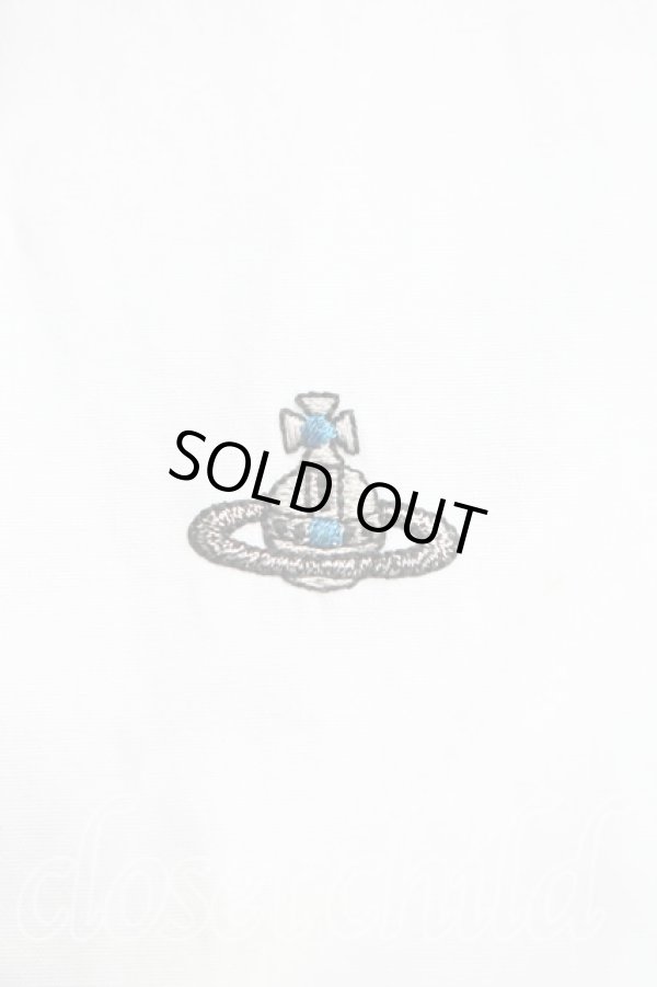 画像6: ヴィヴィアンウエストウッド MAN 中古 / オーブ刺繍クレリックシャツ 44（メンズS相当） 白  H-26-02-08-021-bl-OD-ZH (6)