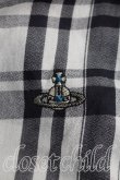 画像5: ヴィヴィアンウエストウッド MAN 中古 / チェックアシンメトリックシャツ FREE 白ｘ黒  H-26-02-08-022-bl-OD-ZH (5)