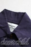 画像6: ヴィヴィアンウエストウッド MAN 中古 / オーブ刺繍ロングシャツ 44（メンズS相当） 紺  H-26-02-08-023-bl-OD-ZH (6)
