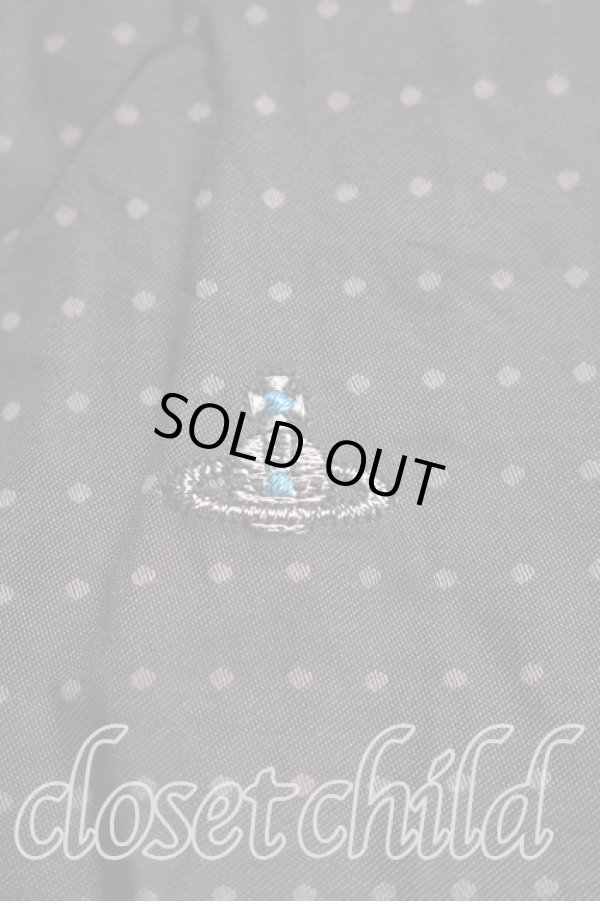 画像5: ヴィヴィアンウエストウッド MAN 中古 / オーブ刺繍ドットシャツ 44（メンズS相当） 茶  H-26-02-08-024-bl-OD-ZH (5)