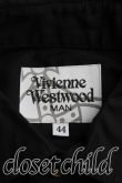 画像3: ヴィヴィアンウエストウッド MAN 中古 / オーブ刺繍クレリックシャツ 44（メンズS相当） 黒  H-26-02-08-026-bl-OD-ZH (3)