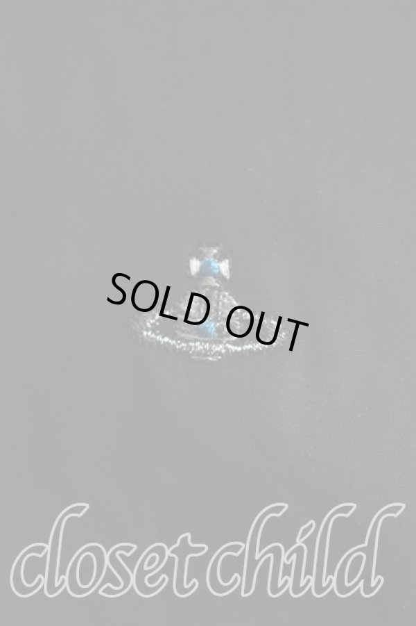 画像5: ヴィヴィアンウエストウッド MAN 中古 / オーブ刺繍クレリックシャツ 44（メンズS相当） 黒  H-26-02-08-026-bl-OD-ZH (5)