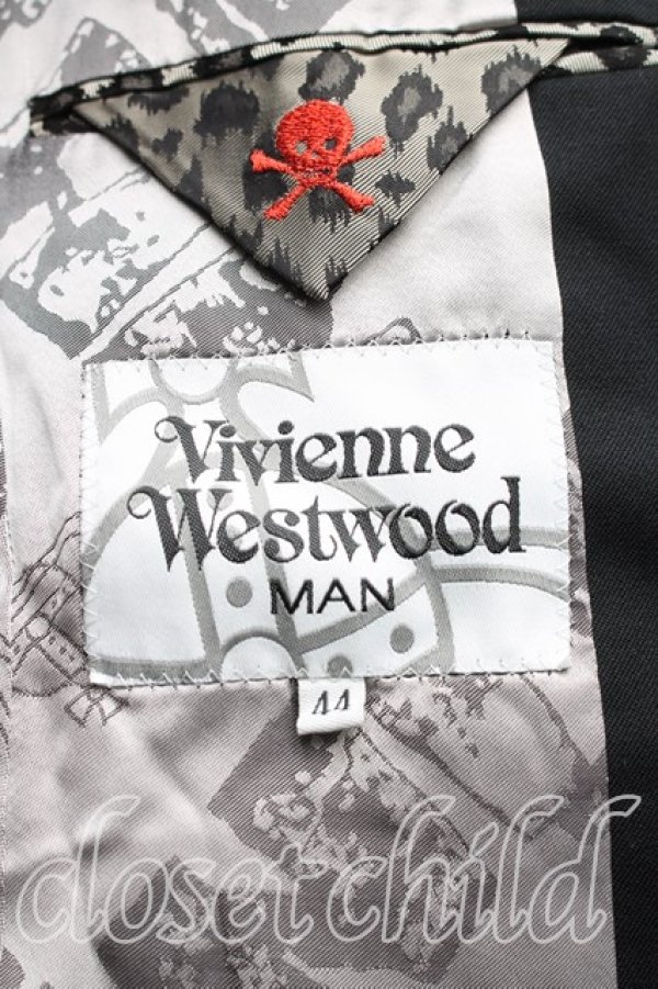 画像5: ヴィヴィアンウエストウッド MAN 中古 / シングルセットアップ 44（メンズS相当） 黒  H-26-02-08-029-su-OD-ZH (5)